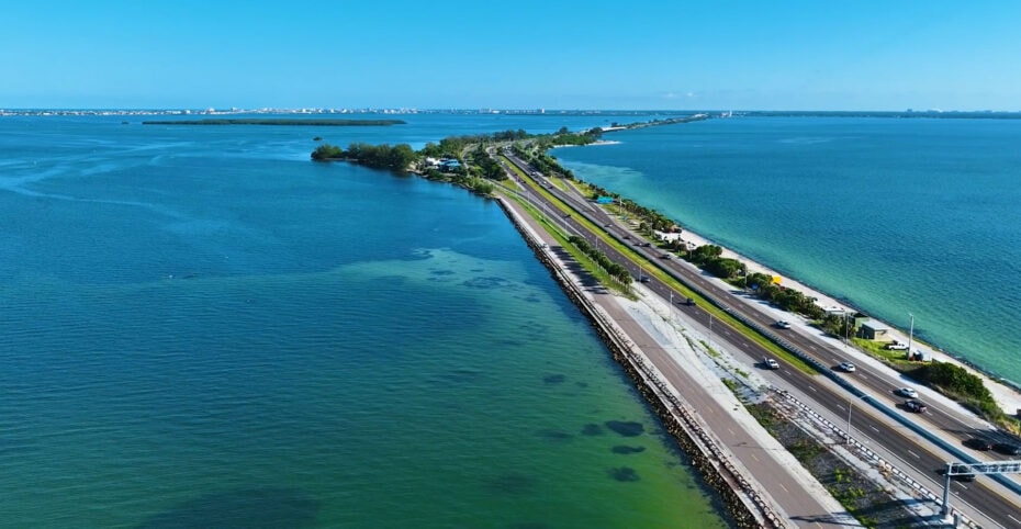 Courtney Campbell Causeway over Tampa Bay